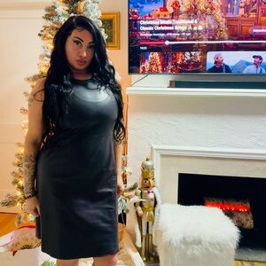 Banana Republic laether dress